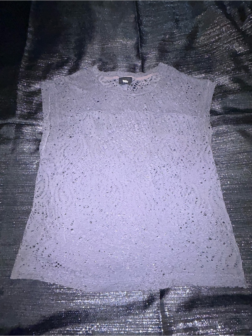 Vintage Mossimo Supply Co. Dark Grey Hollowed Out Layering Muscle Tee